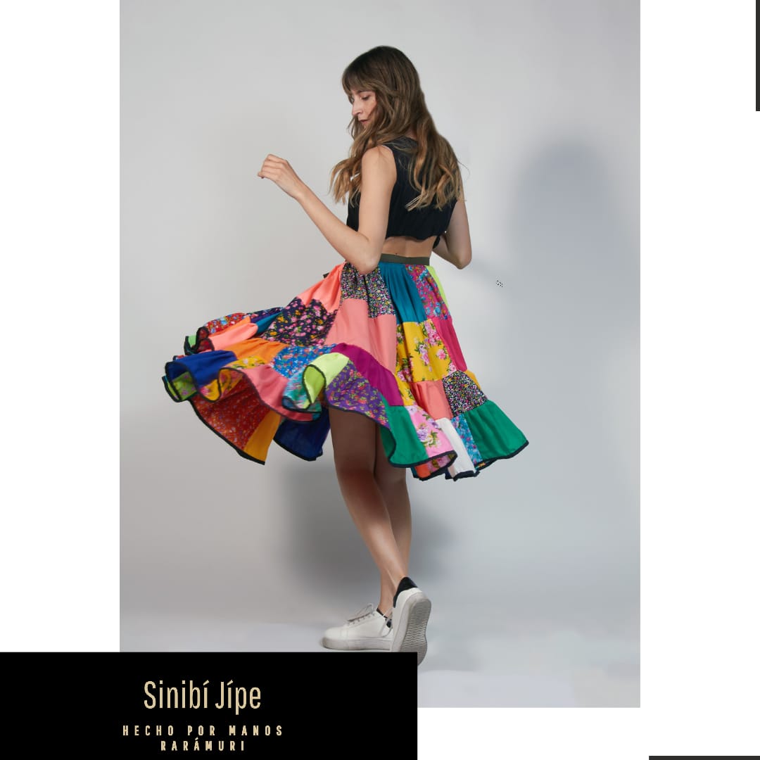 Falda hecha 100% a mano - Diseño Sinibí Jípe