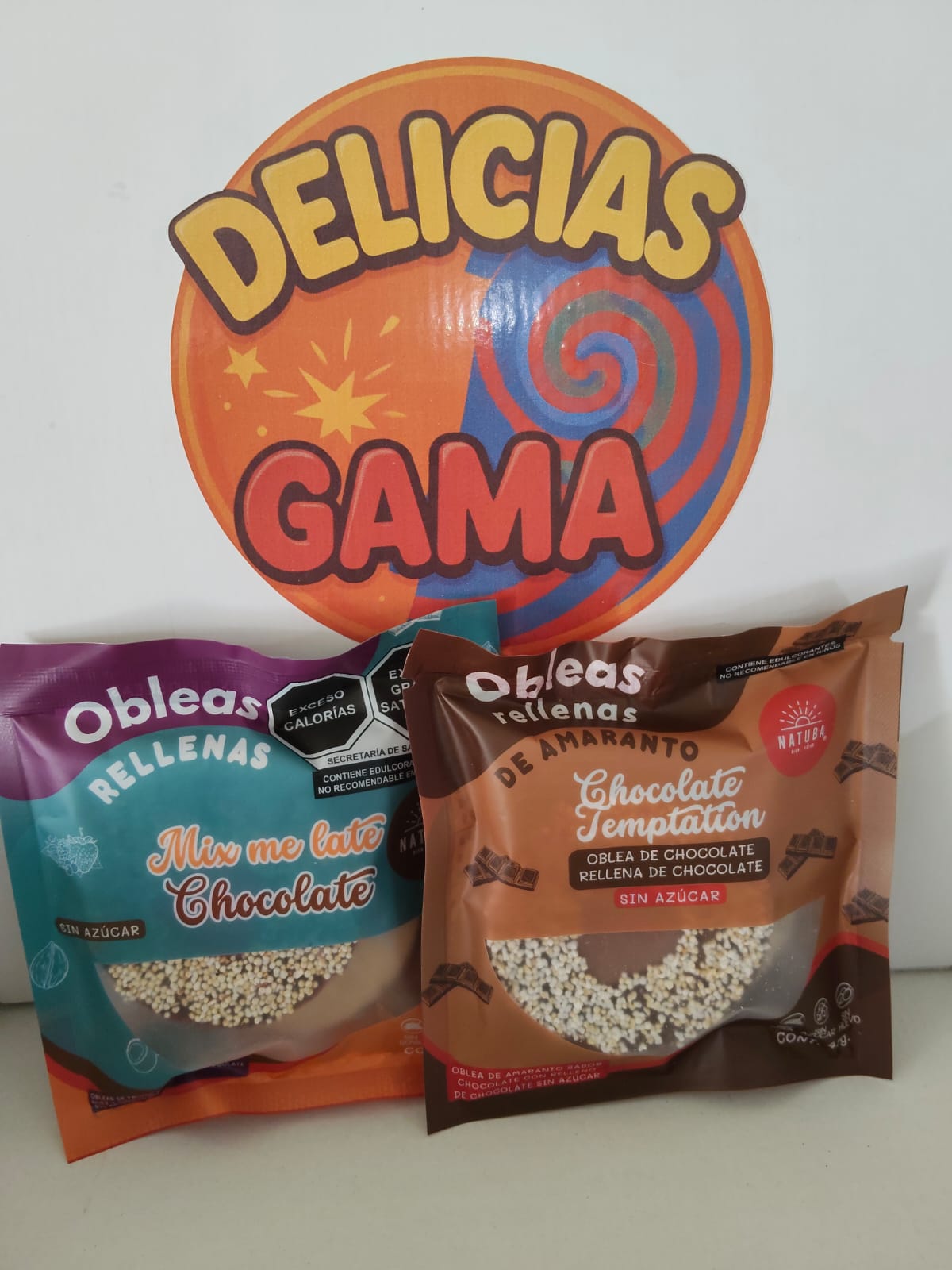 OBLEAS SIN AZUCAR RELLENAS