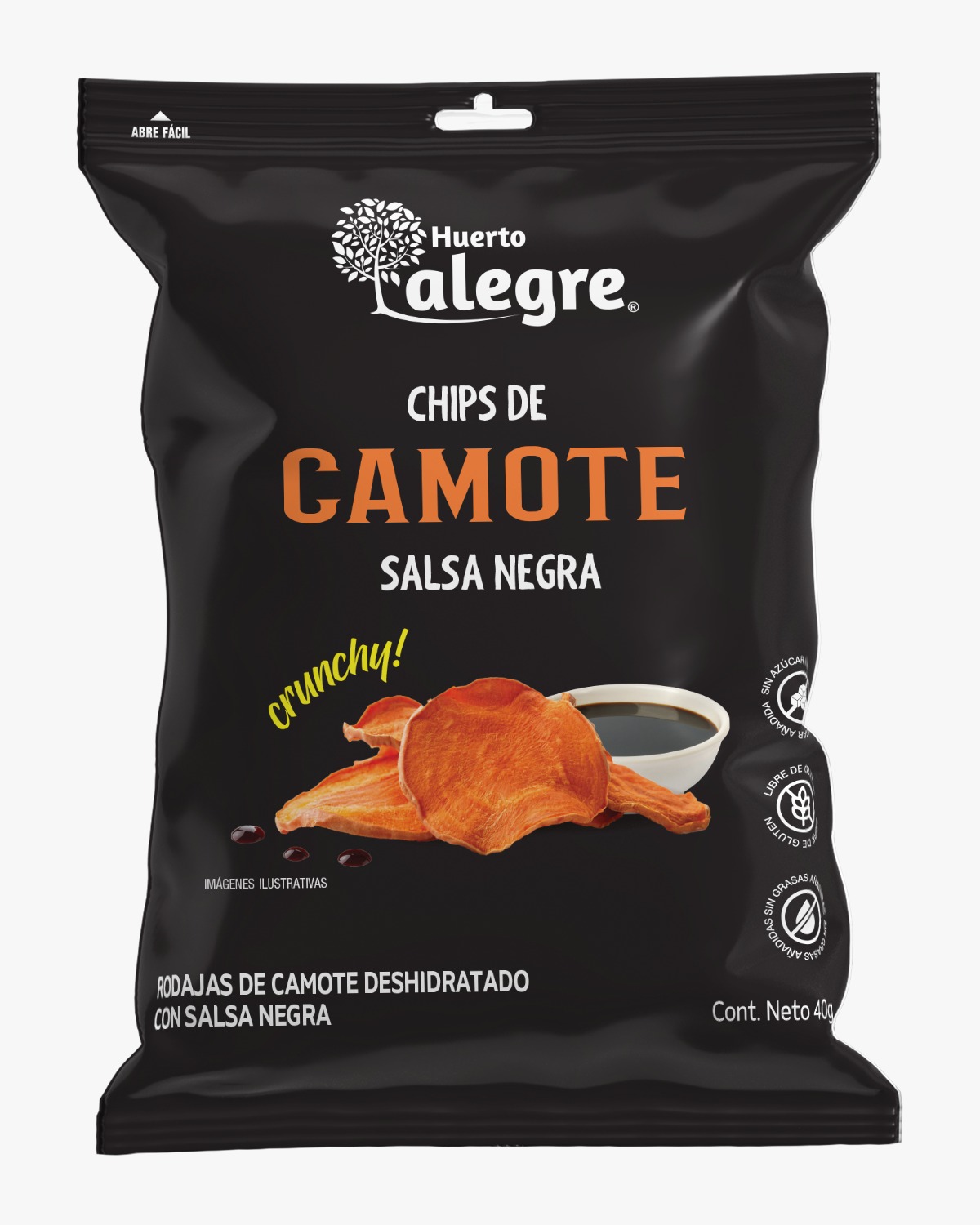 Chips de Camote salsa negra 